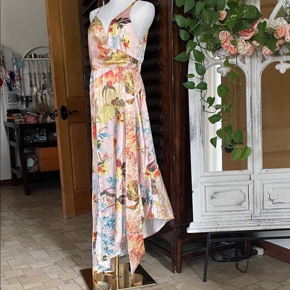 ASOS Dresses & Skirts - ASOS Flora V-Neck Maxi Dress Size 8 Tropical Evening Wedding Destination